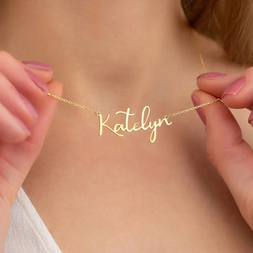 Gold Plated Name Necklace