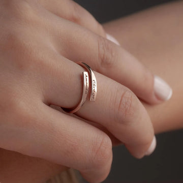 Couple Name Ring