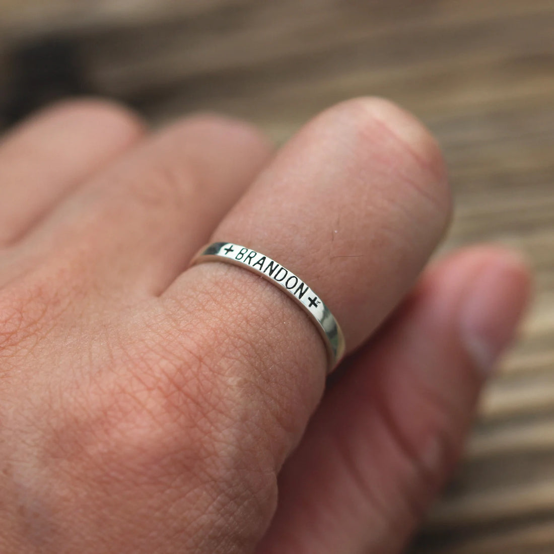 Dainty Custom Name Ring