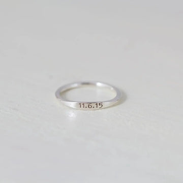 Dainty Engraved Ring for Her