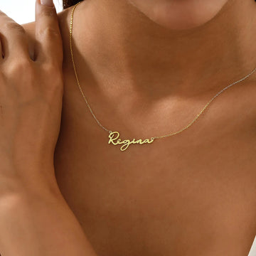 Trendy Script Name Necklace