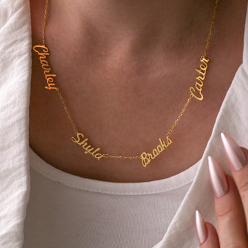 Multi Name Family Necklace