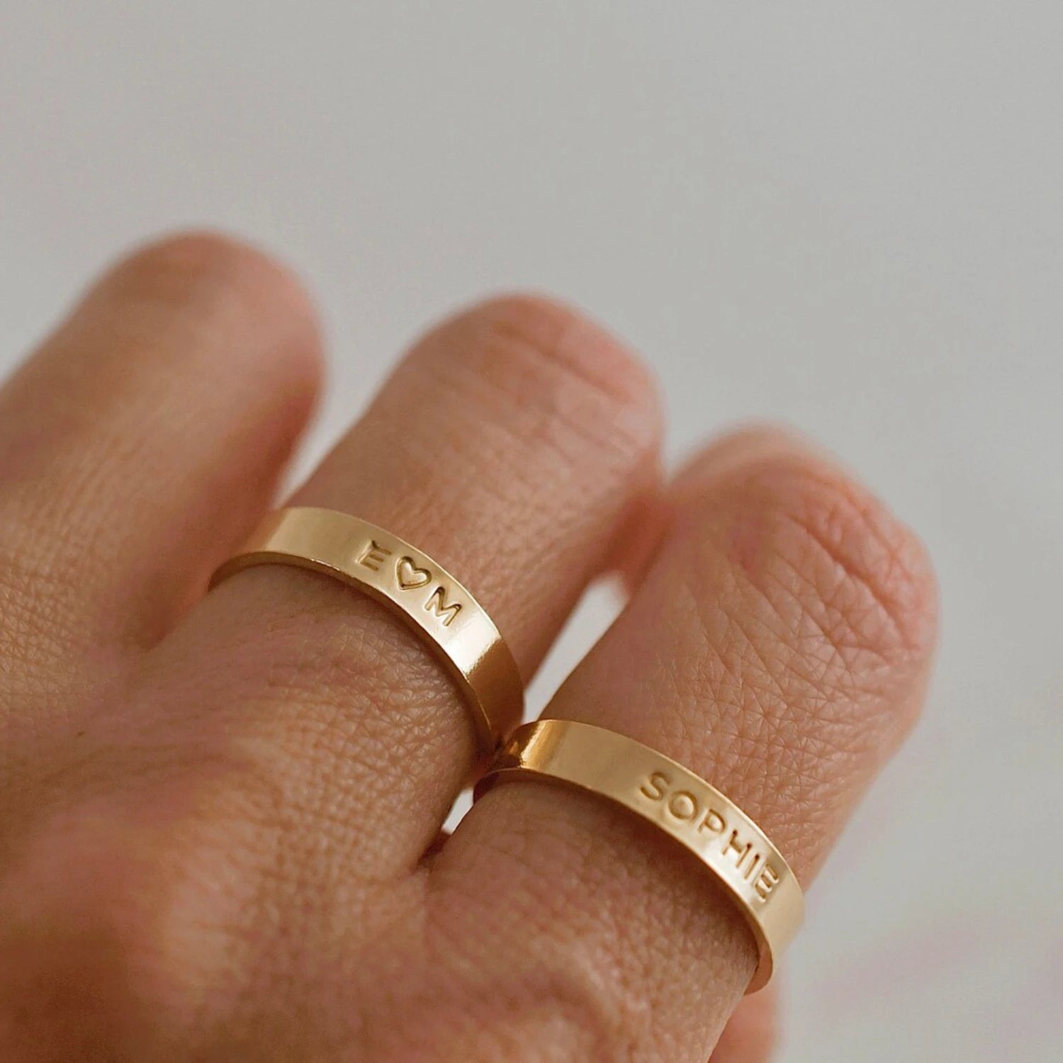 Personalized Name Stackable Ring