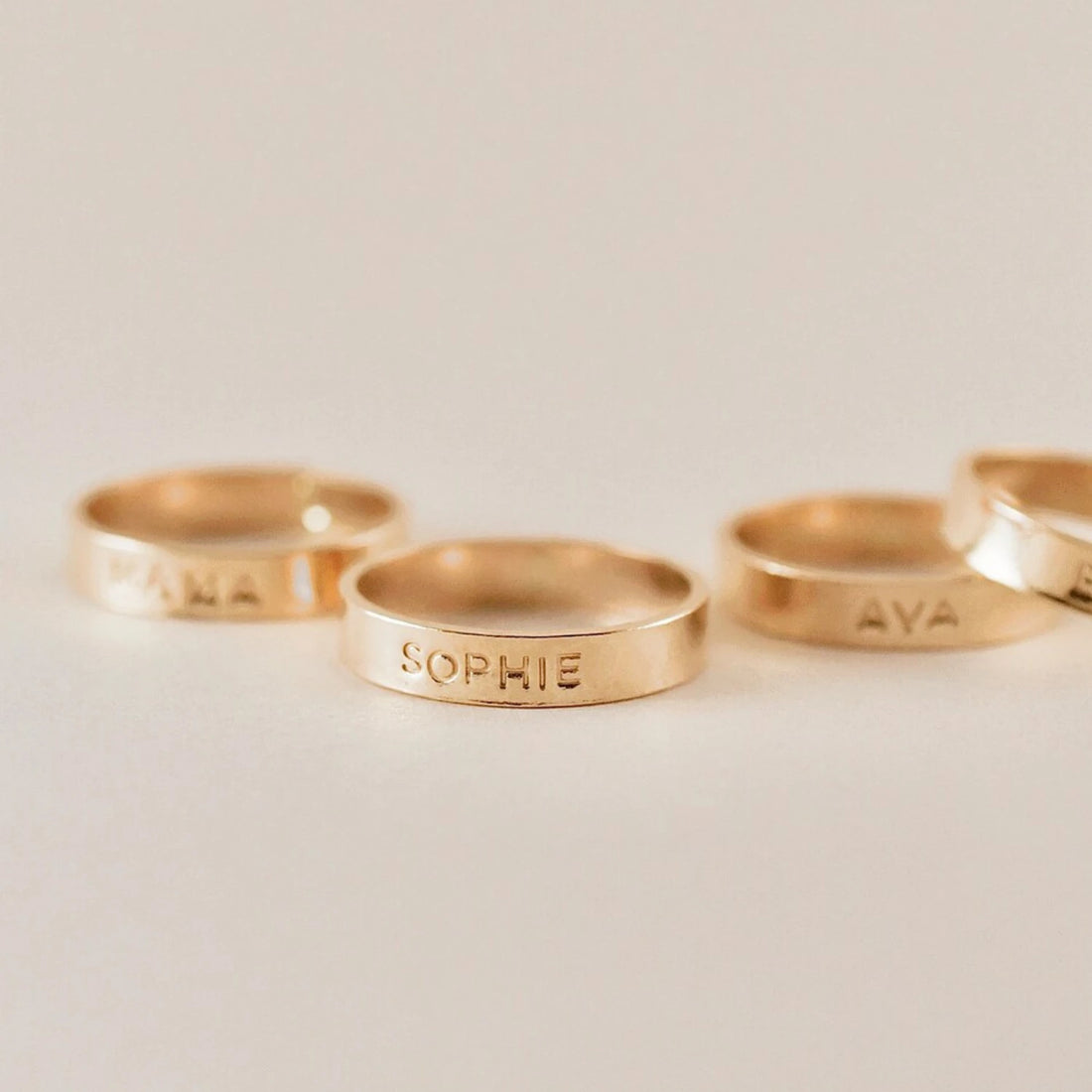 Personalized Name Stackable Ring