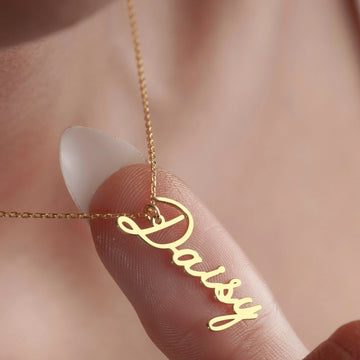 Vertical Name Necklace