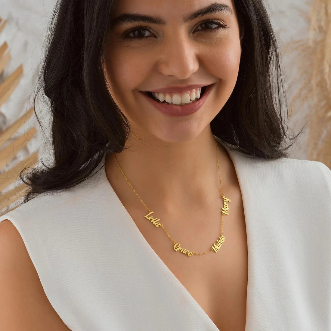 Multiple Nameplated Necklace