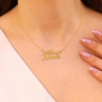 Couple Name Necklace
