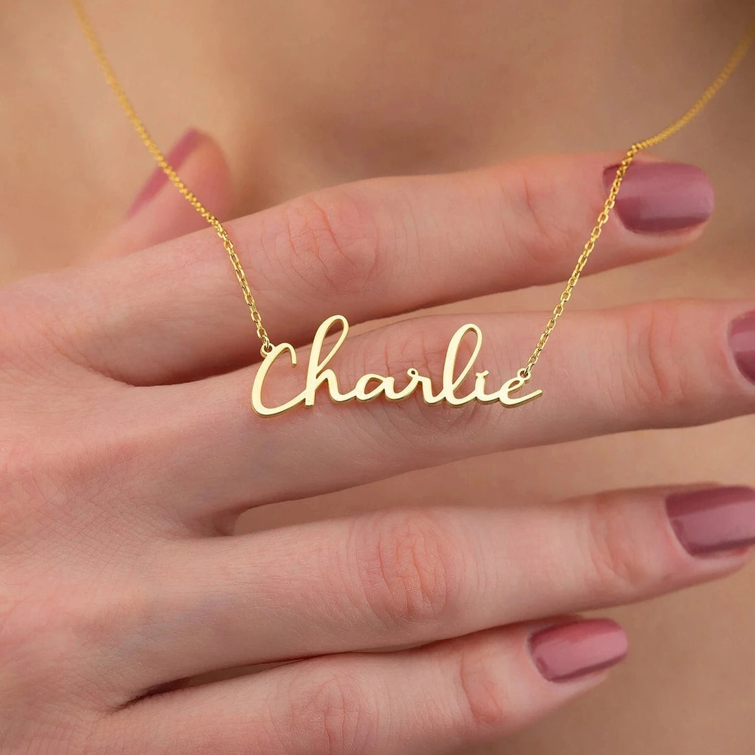 Gold Plated Name Necklace
