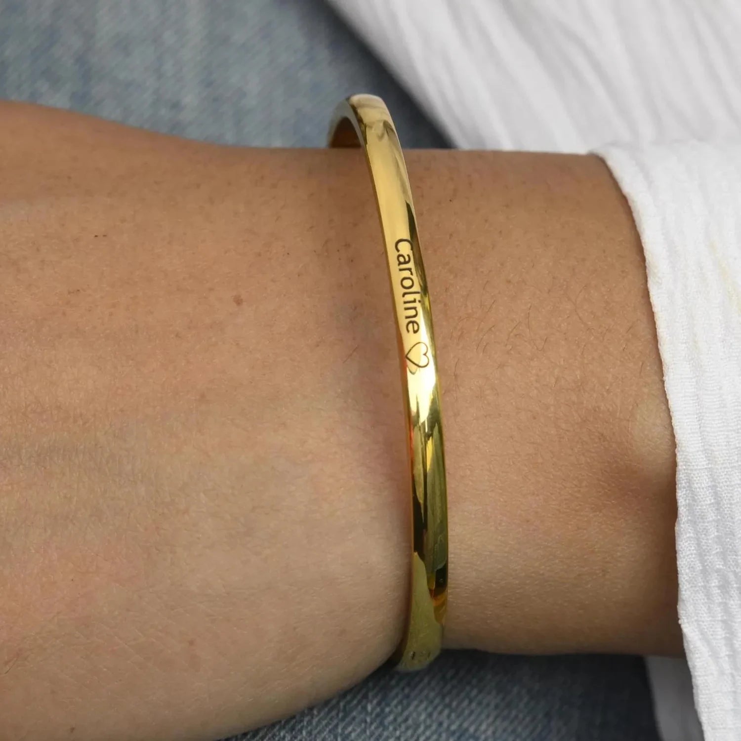 Customized Engraved Bangle Bracelet