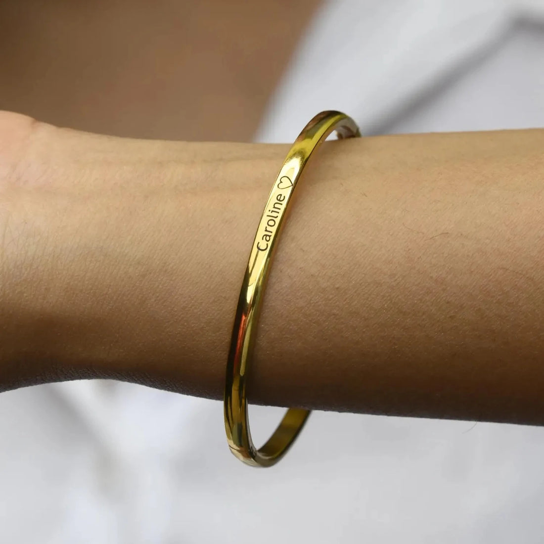 Customized Engraved Bangle Bracelet