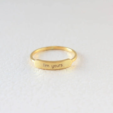 Dainty Bar Ring