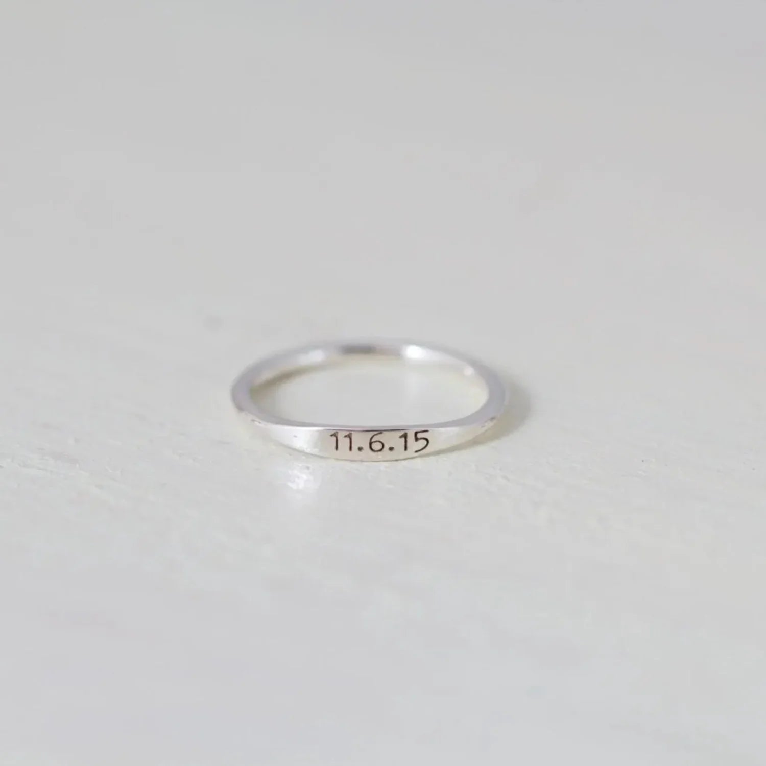 Dainty Engraved Ring for Her