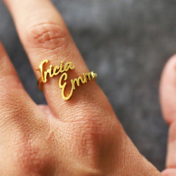Two Name Custom Ring
