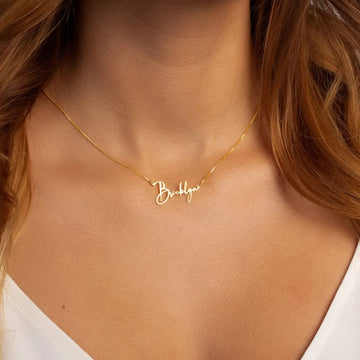 Personalized Gold Necklace