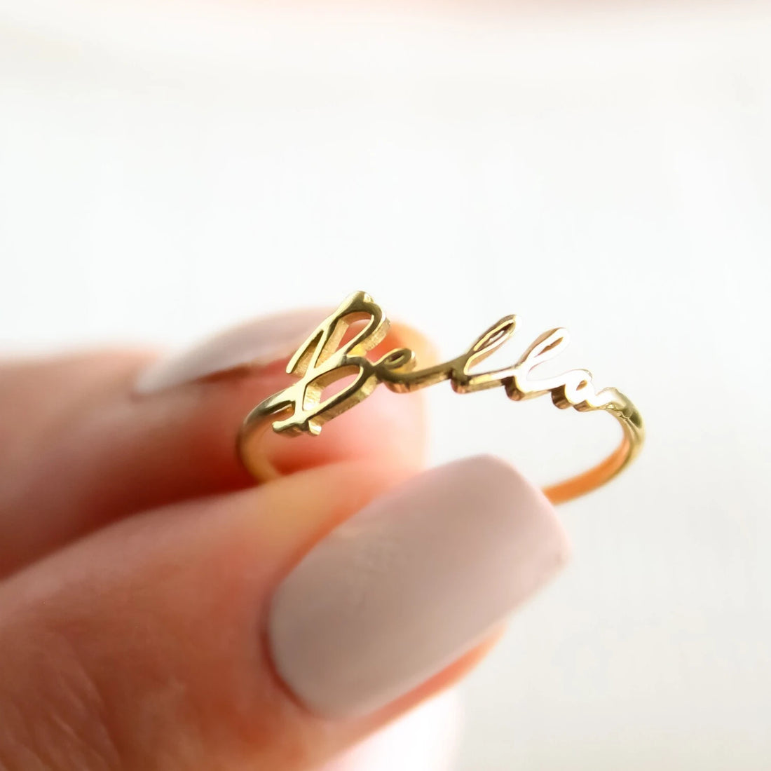 Stacking Name Ring