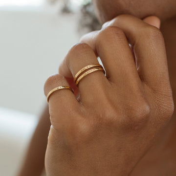 Stacking Name Ring